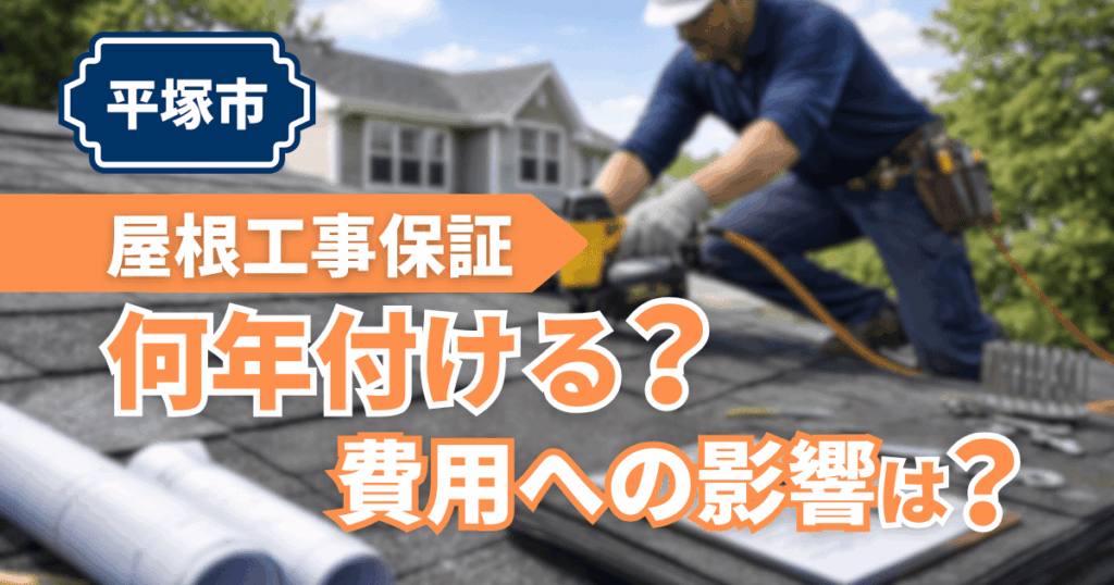 平塚市の屋根工事保証年数の目安と費用への影響を解説する施工事例