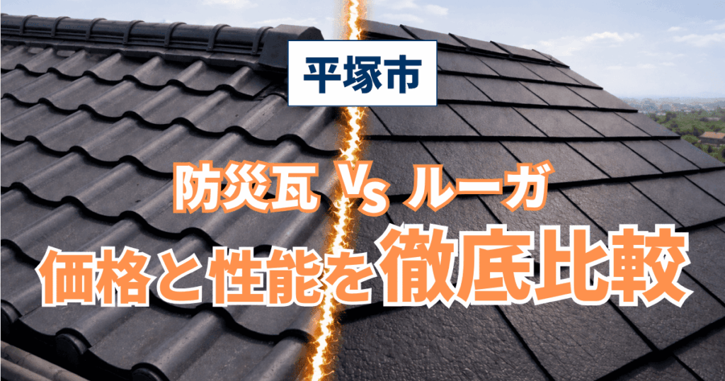平塚市で防災瓦とルーガを価格と性能で比較した施工事例
