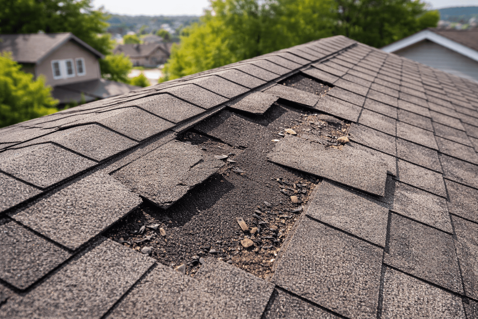屋根材の剥がれ・欠落