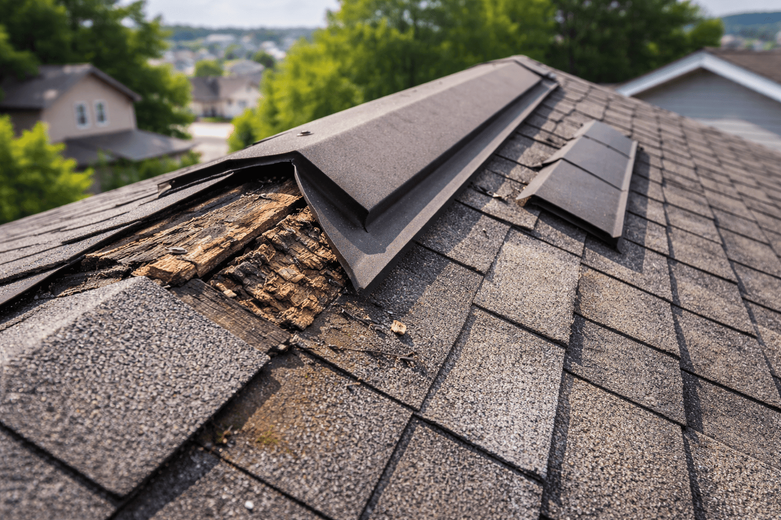 棟板金の浮き・飛散