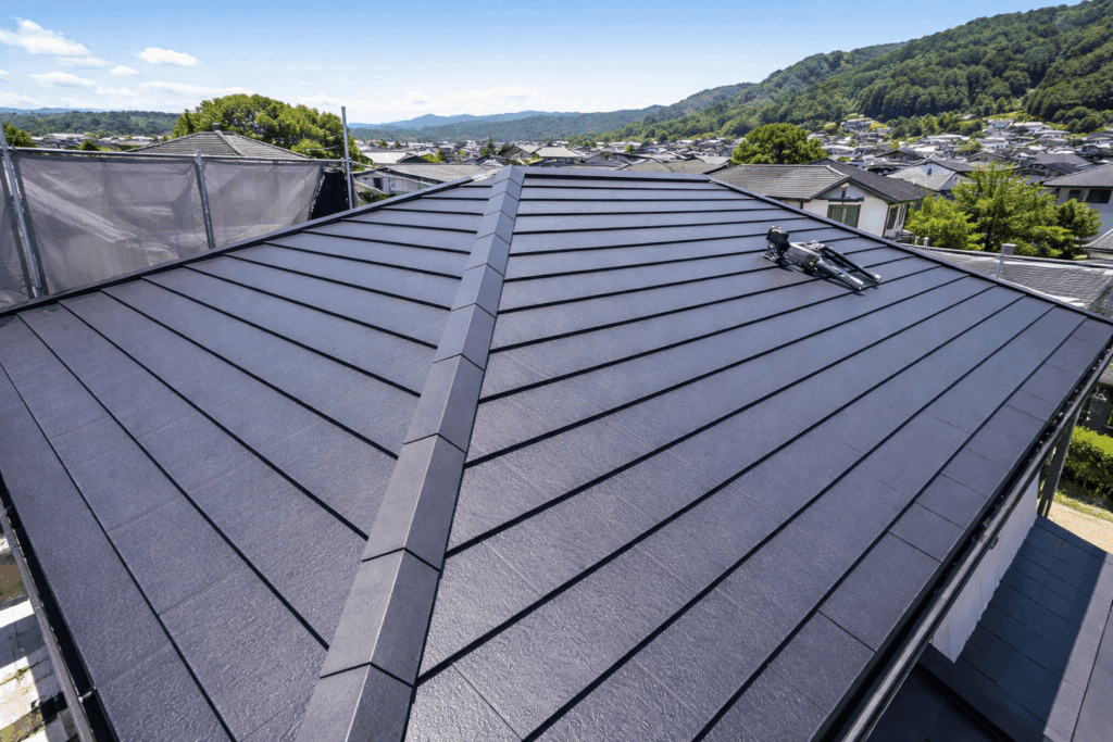 平塚市の横暖ルーフ葺き替え