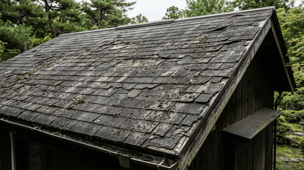 コロニアル屋根の劣化